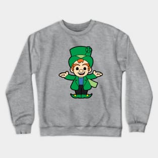 Lucky The Leprechaun Mascot Crewneck Sweatshirt